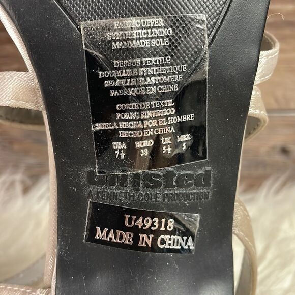 UNLISTED by KENNETH COLE Jessica U49486 Ankle Strap Womens Sandal Heels, SZ 7.5 - Picture 8 of 9